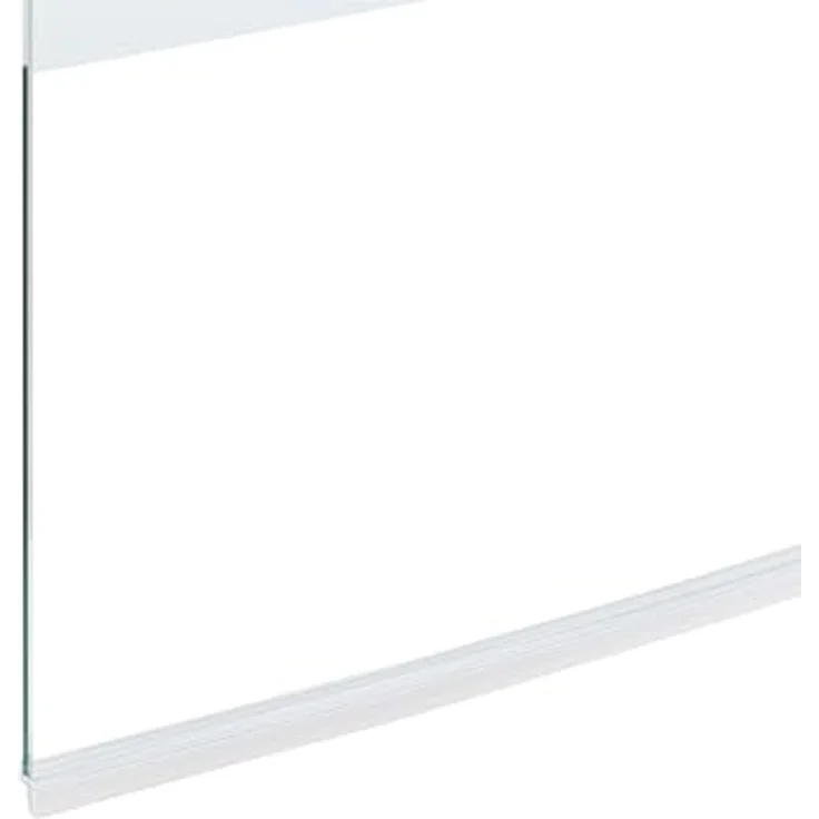 BELIANI Badewannenaufsatz Gold, 2-teilige Duschabtrennung aus Sicherheitsglas mit Schwingtür und Aluminiumprofil, 140 cm hoch, 100 cm breit, modern für Badezimmer – Bild 6