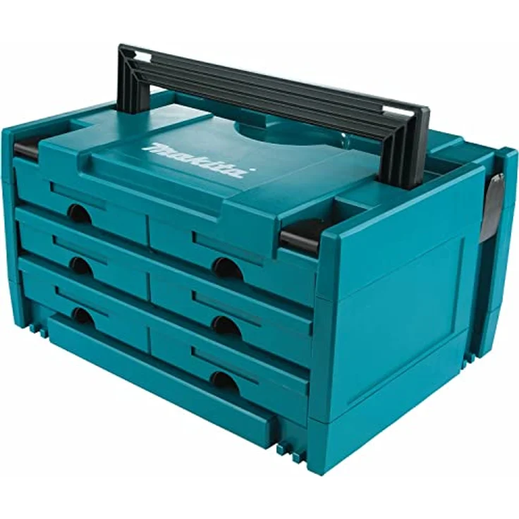 Makita MAKSTOR 3.6 Werkzeug Koffer 6 Schubladen ( P-84333 ) 395 x 295 x 215 mm – Bild 2
