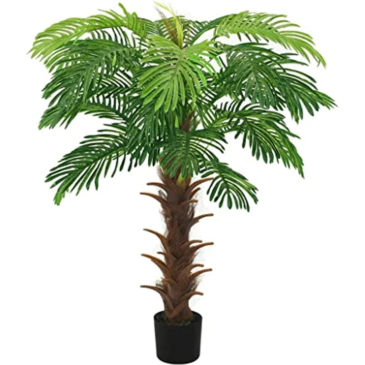 vidaXL Künstliche Palme Cycas 140cm mit Topf, Grünpflanze Deko für Zuhause und Büro – Bild 3