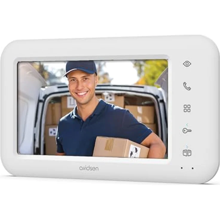 Extel Elia Smart 2 Video-Türsprechanlage mit 7 Zoll Touchscreen, 2 Draht-Technik, grau, 110 Grad Betrachtungswinkel, 6 Klingeltöne – Bild 3