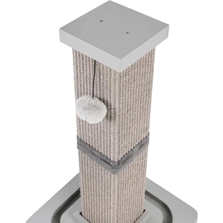 CanadianCat Company | Kratzstamm für Katzen - Karlo - mit interaktivem Spielzeug | selbstbeschäftigung | Ø14cm Kratzsäule | ca. 33 x 33 x 67 cm – Bild 5