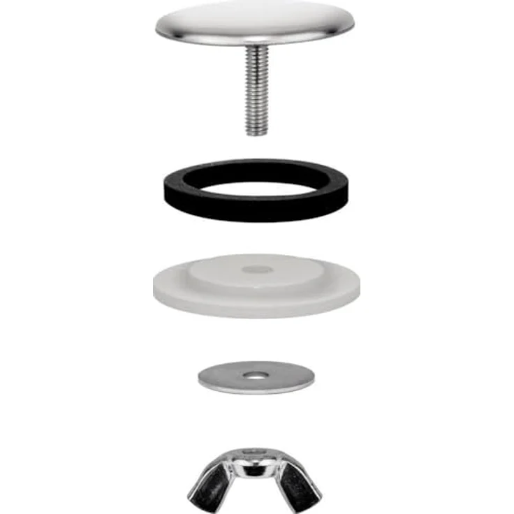 Blanco Hahnlochstopfen für Einbauspülen, Oberfläche Chrom, Ø 48 mm zur Abdeckung von Standard-Hahnloch-Bohrungen – Bild 2