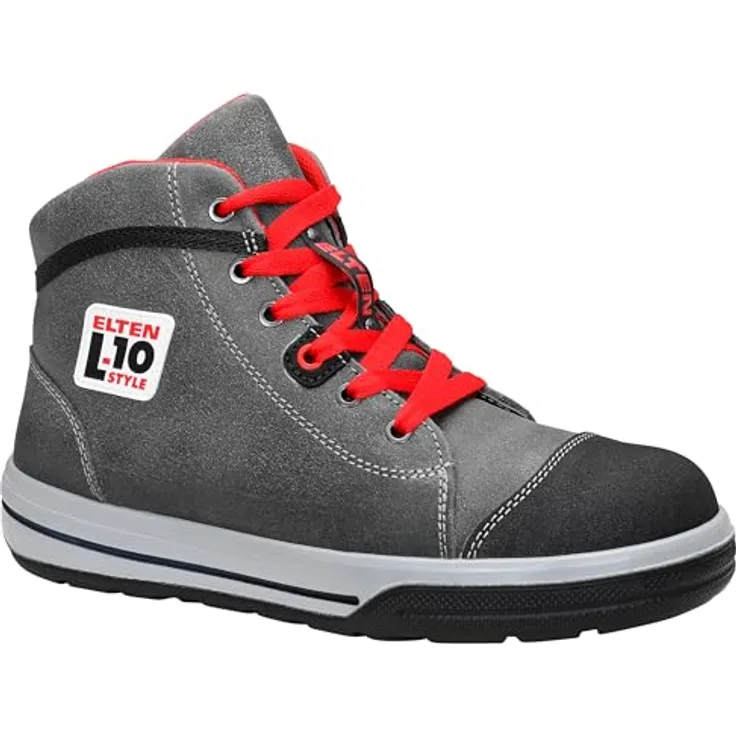 Elten Vintage Pirate MID Sneaker, Sicherheitsschuhe S3 aus atmungsaktivem Rindleder mit ESD-Ausstattung und Vibram-Laufsohle, Größe 43
