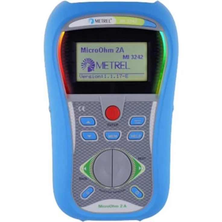 Metrel MI 3242, Multimeter MicroOhm 2A für präzise Widerstandsmessungen, inkl. 4-Draht-Messleitungen und digitaler Anzeige – Bild 2