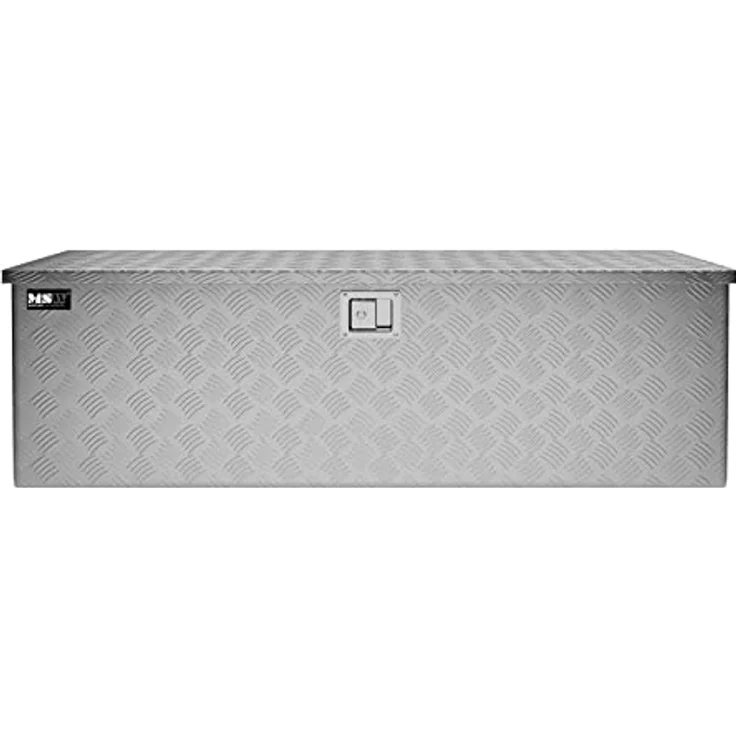 MSW Alubox Riffelblech 150 L Transportkiste - Aluminium Werkzeugkoffer 124 x 38 x 38 cm - Preisvergleich – Bild 3