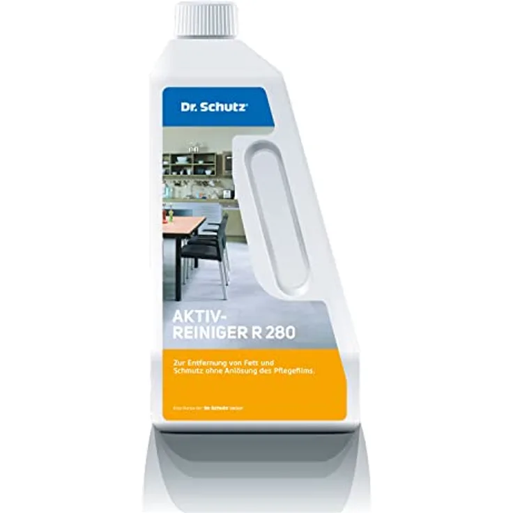 Dr. Schutz Aktivreiniger R 280 750 ml | Bodenreiniger für PVC, CV, Linoleum, Kautschuk, Designboden, Stein | Fußbodenreiniger | Bodenreinigungsmittel | Aktivreiniger