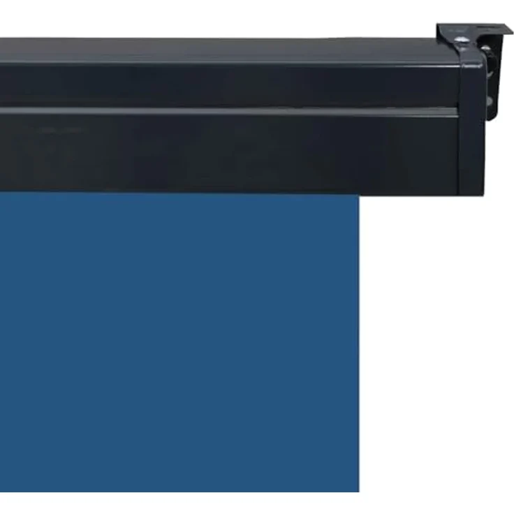 Vidaxl Balkon-Seitenmarkise 120 × 250 cm Blau, UV-beständig, automatisches Zurückrollen, Montage an Wand und Decke – Bild 7