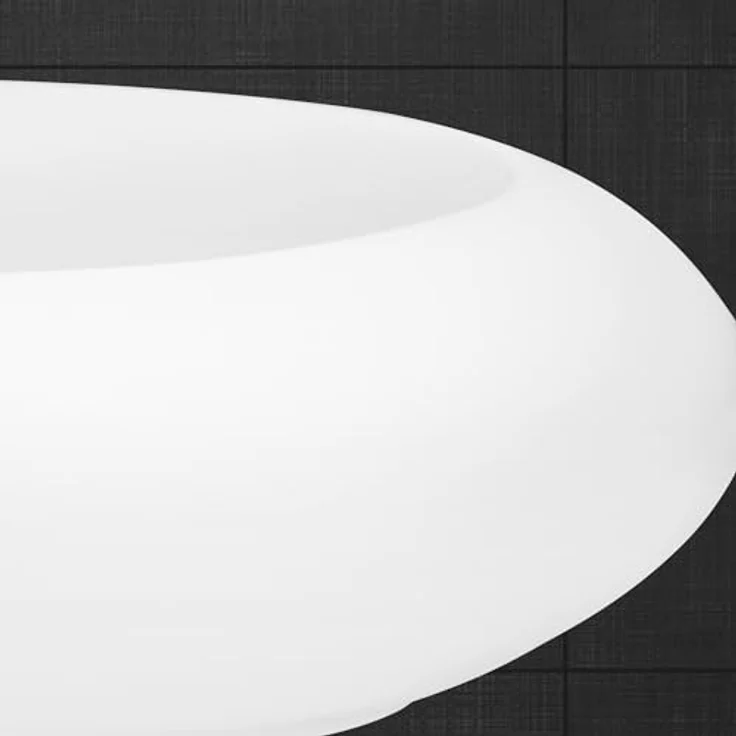 ECD Germany Waschbecken 585x375x145 mm aus Keramik Oval Weiß – Bild 7