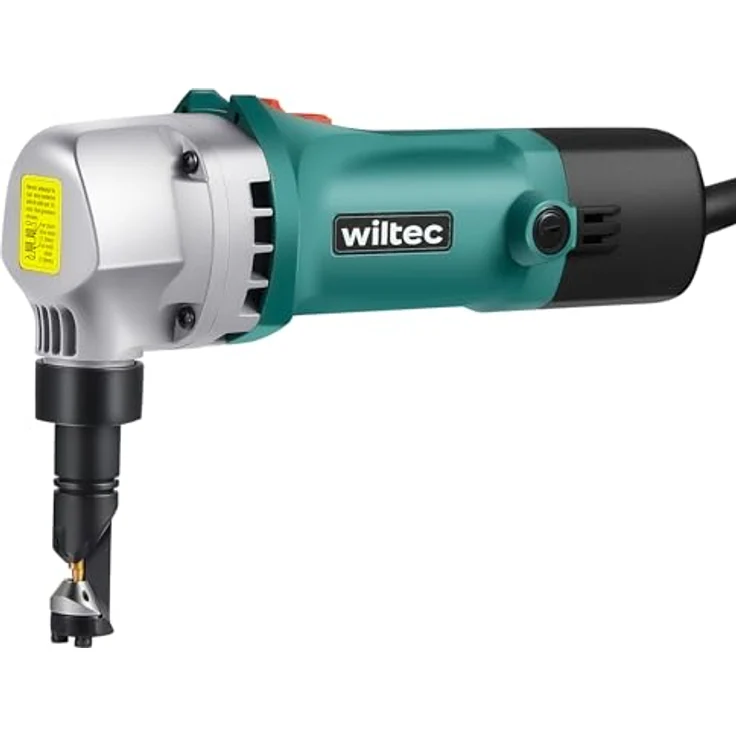 Wiltec Blechknabber 500W mit Schnitttiefe bis 2,5mm und um 360° drehbarer Knabberkopf – Bild 2