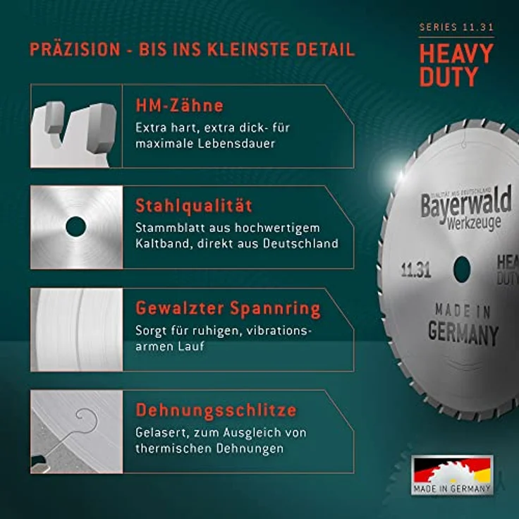 Bayerwald HM Kreissägeblatt - 315 x 3.2 x 30 Z=24 FWF – Bild 7