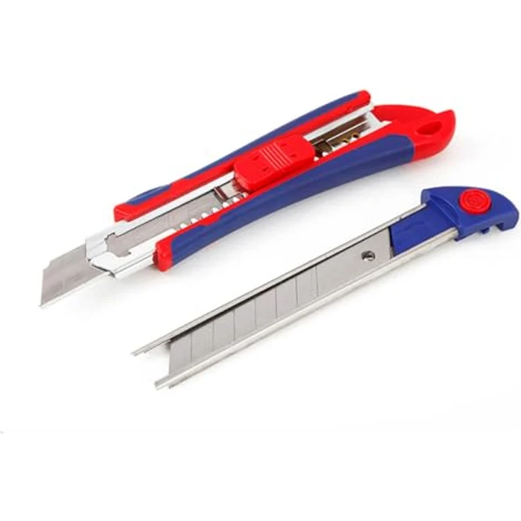 WorkPro WP212011, 18 mm Cuttermesser mit automatischer Klingenverriegelung und ergonomischem Griff, 1 Stück – Bild 2