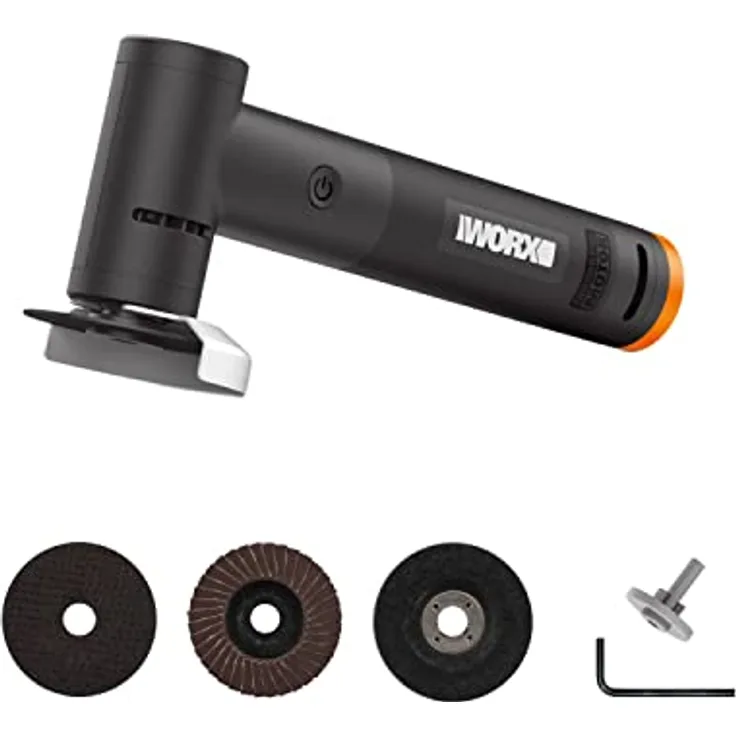 WORX Winkelschleifer 18V(20V MAX) MakerX WX741.9, variable Drehzahlregelung, kompakt und tragbar, Werkzeug ohne MakerX Hub, Akku und Ladegerät