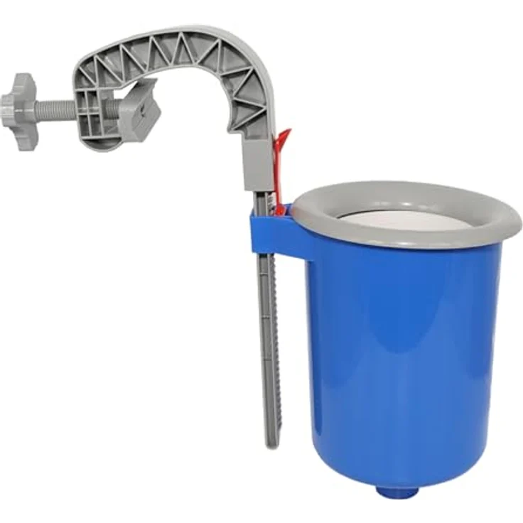 HAF Pool Einhängeskimmer Komplett Set, Oberflächenskimmer für Quick-Up und Frame Pools, blau, inkl. Anschlussschlauch 32mm/38mm, höhenverstellbar von 150-240mm, mit Zubehör – Bild 4