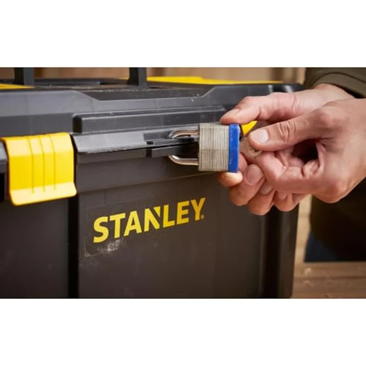 Stanley Kunststoff-Werkzeugbox-kasten (19 Zoll, mit Kunststoff-Schliessen und Organizern, entnehmbarer Trage) STST1-75520 – Bild 4