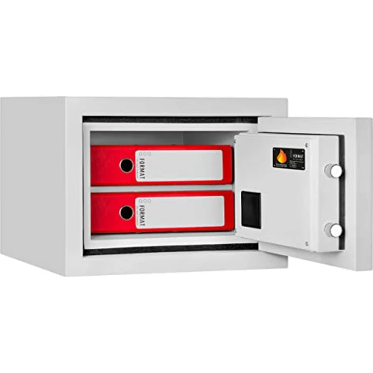 Melsmetall Feuerschutz Tresor Fire Safe Light mit Zahlenschloss, geprüfter Feuerschutz für Dokumente und Papier – Bild 3