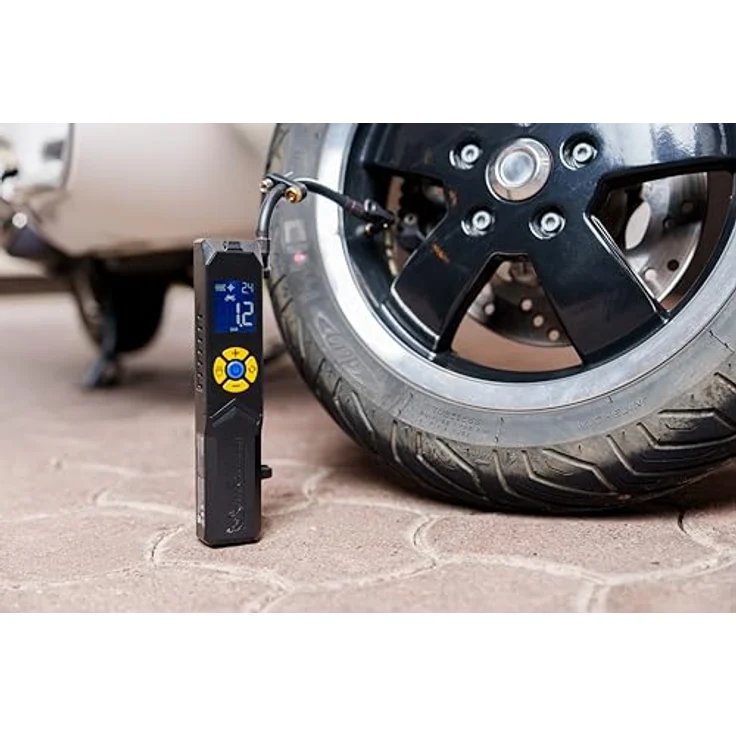 MICHELIN elektrische Fahrradpumpe | Luftpumpe | Akku Mini Kompressor mit LED Licht | 10 Bar/ 150 PSI, 7,4 V /2500 mAH – Bild 5