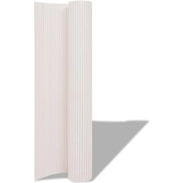 vidaXL Gartenzaun Weiß 150 x 500 cm, wetterbeständiger PVC-Zaun für Garten und Terrasse, moderne Designbarriere – Bild 5