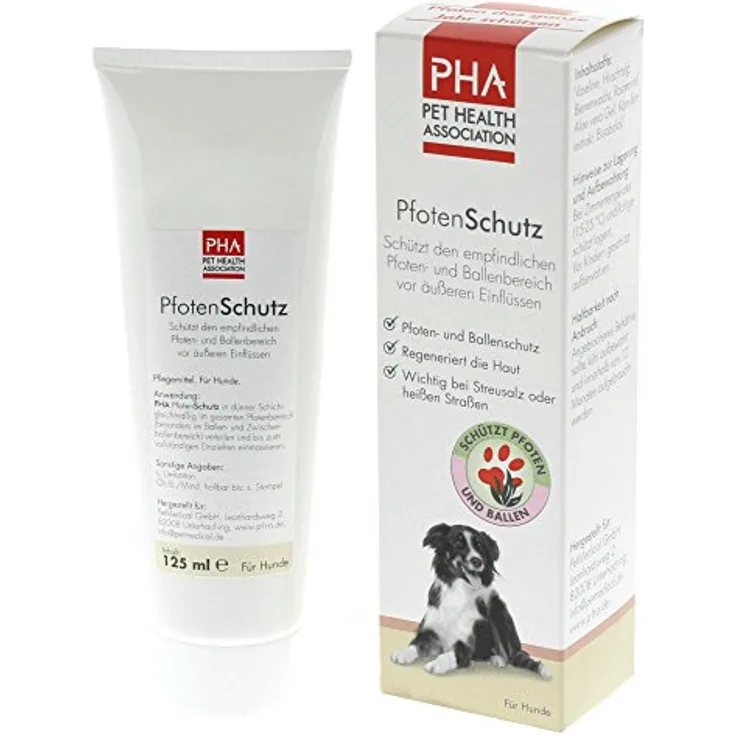 PHA Hund, Pfoten- und Ballenschutz vor äußeren Einflüssen, Salbe, PfotenSchutz, 125 ml