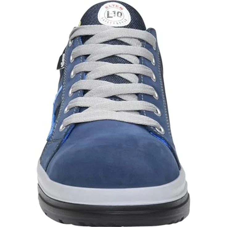 ELTEN NEWTON XX10 blue Low ESD S2 Sicherheitsschuh, hydrophobiertes Nubukleder, atmungsaktives Futter, ESD-fähig, PU/PU Sohle WELLMAXX L10 – Bild 5