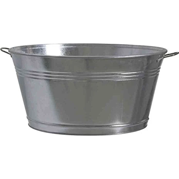 Siena Garden Gartenwanne, mit 2 Griffen, Ø51x25cm, Zinkblech, 543530 - Preisvergleich – Bild 2