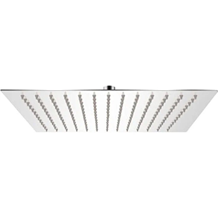 vidaXL Duschkopf Edelstahl 25x25cm Kopfbrause Regendusche Brausekopf Dusche – Bild 1