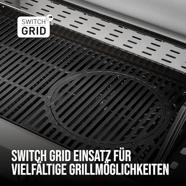 Enders® Gasgrill Chicago Next 4 R Turbo, 4-Edelstahlbrenner, doppelwandige Garhaube, Switch Grid™, 800° Turbo Zone™, schwarz – Bild 5