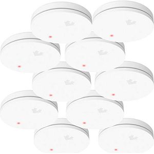 Bild für VisorTech Rauchmelder VDs 10 Jahre: Fotoelektrischer Rauchwarnmelder, 10-J.-Batterie, VDs, 10er-Set (Fotoelektronische Rauchmelder)