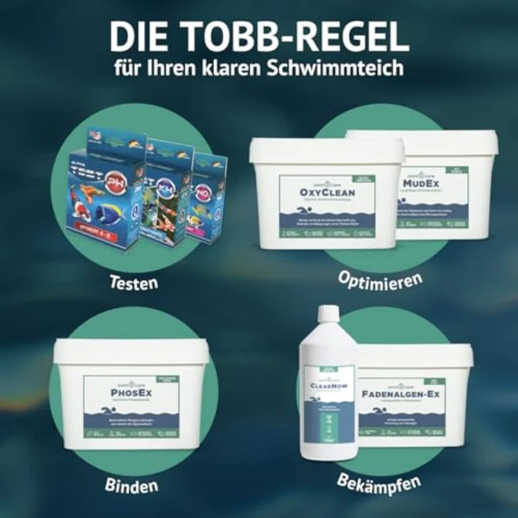 swimcare Teichpflege MudEx, Langfristige Schlammreduktion, 10 kg Eimer, 100% natürlich & unschädlich – Bild 6