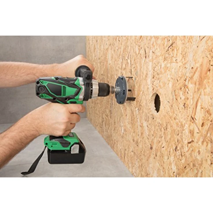 wolfcraft Lochsäge Spots 5986000 – Verstellbare Bohrkrone für den Akkuschrauber – Für Einbaustrahler in Gipsplatten & Holz – Ø 35, 55, 60, 68, 70, 75, 80, 85mm – Bild 3