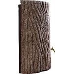 Prosperplast Regentonne Evergreen Lite 300 Liter braun, UV- und witterungsbeständig, kindersicherer Deckel, Messinggewinde