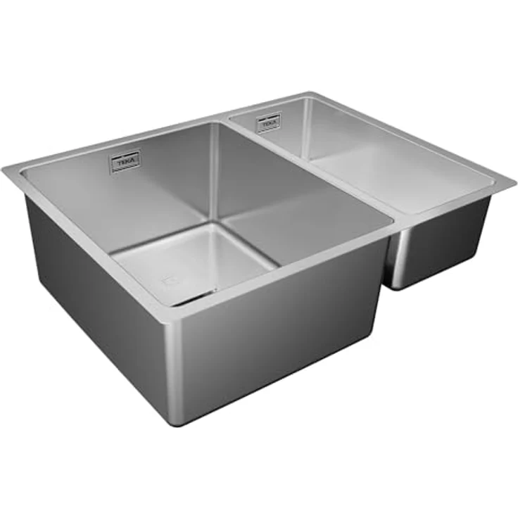 TEKA FlexLinea RS15 2C 580, Rechteckiges Edelstahl-Waschbecken mit 2 Spülbecken und 3in1 Flexinstallation – Bild 2