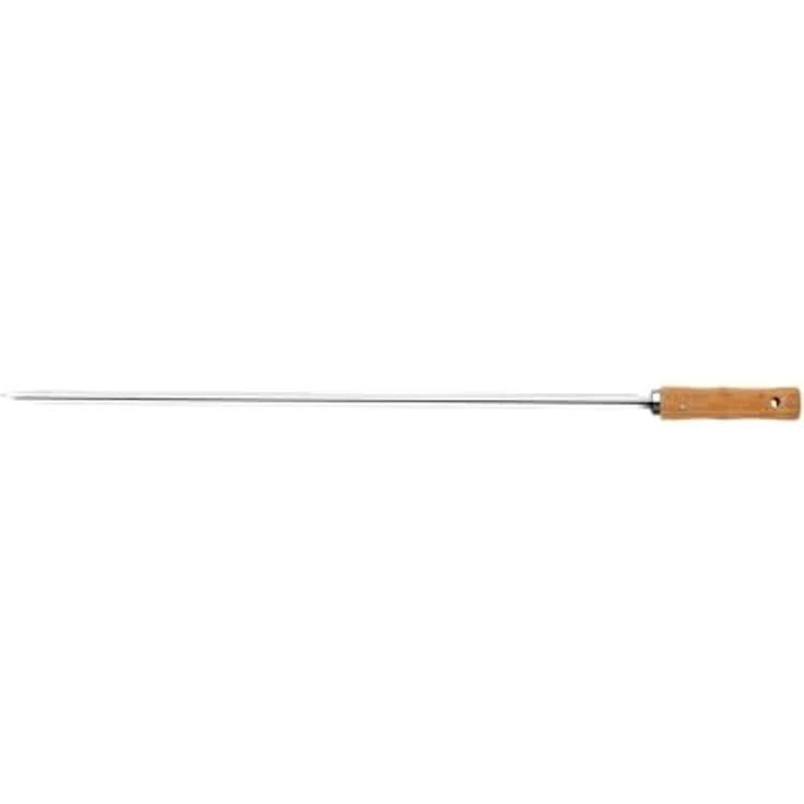 Tramontina Grillspieß, Edelstahl, Holzgriff, 65 cm – Bild 2