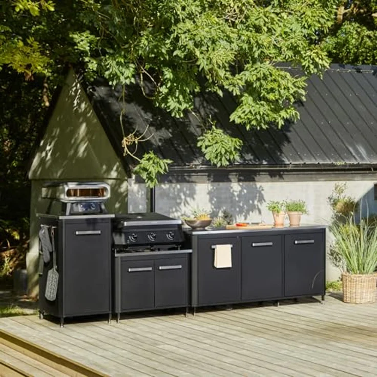 COZZE Gas-Pizzaofen Premium Rotate 42 cm, 8 kW, drehbarer Pizzastein, Temperaturen bis 500°C, große Grillfläche 42.5 x 42.5 cm – Bild 5