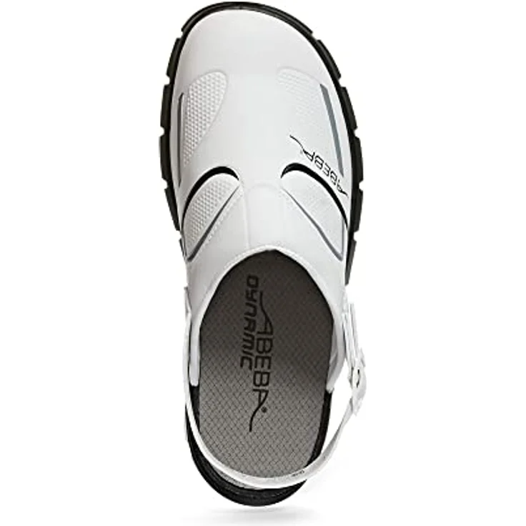 Abeba 37335 Dynamic ESD Clog, Arbeitsschuh in Weiß/Schwarz mit HACCP, CE, ESD SRC Zertifizierung, Gr. 40 – Bild 3