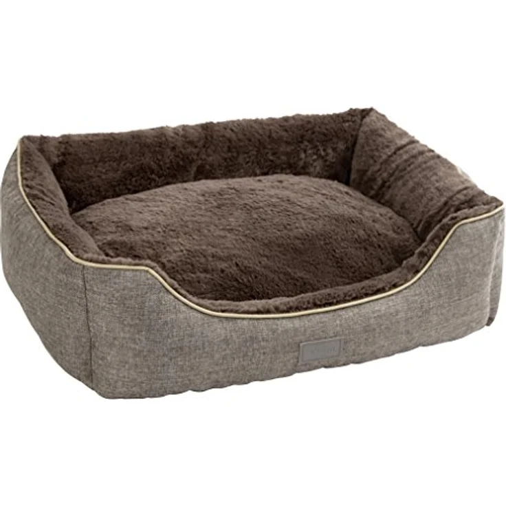 Kerbl 81316 Kuschelbett Samuel, 60 x 50 x 17 cm, silber/dunkelgrau - Preisvergleich – Bild 1
