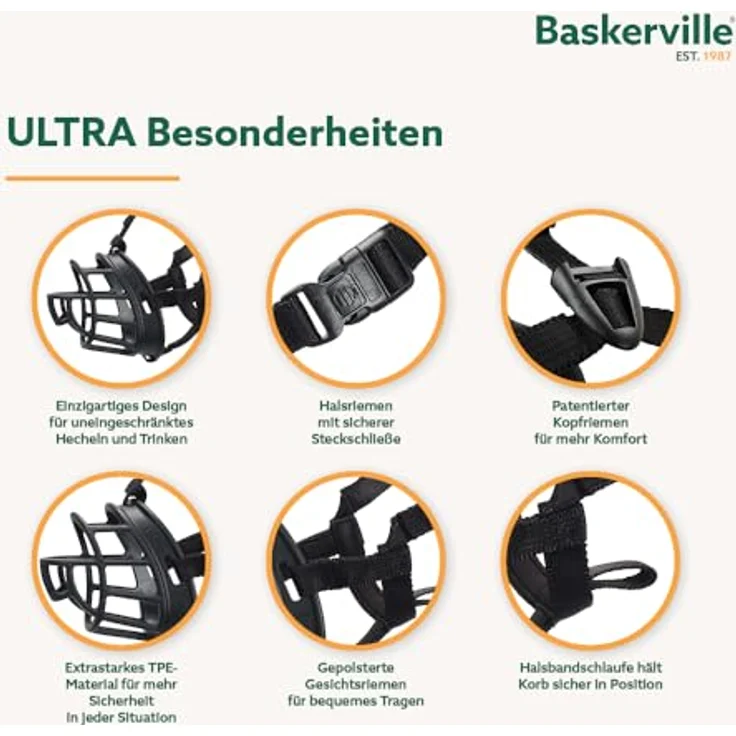 Nobby Company of Animals Baskerville Ultra Muzzle Size 5 - Preisvergleich – Bild 2