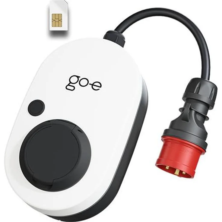 Go-E Elektroauto Ladestation Charger Gemini flex 2.0 GSM 11 kW (Typ 2, 11 kW) in Blau – Bild 1