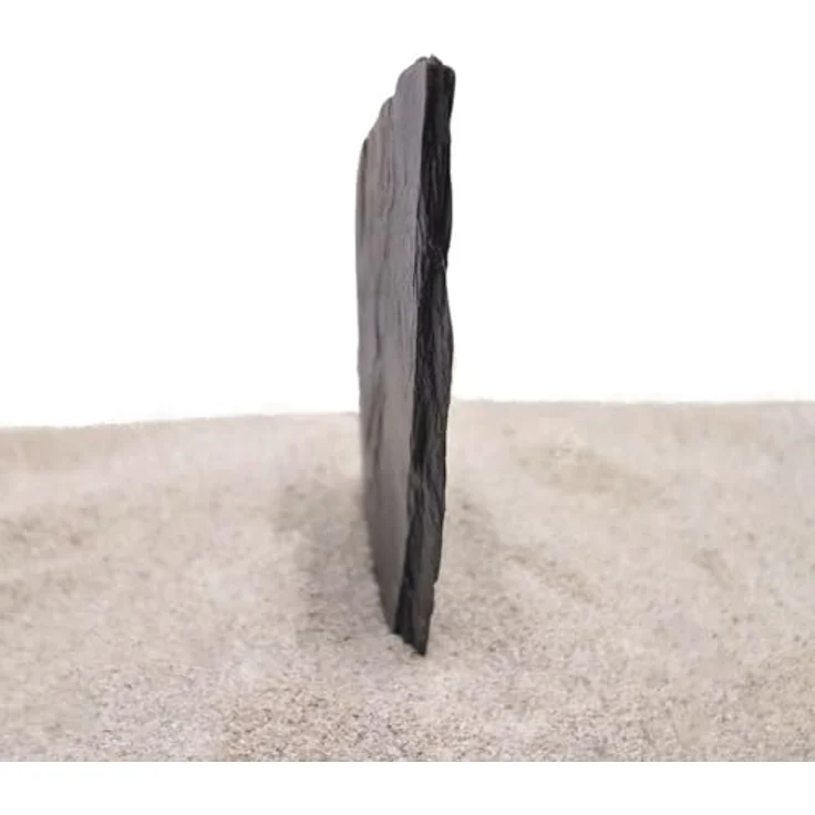 AquaOne Aquarium Steine Schieferplatten I Natursteine 25kg schwarz-grau I 10-30 cm pro Stein - Aquascaping Schiefer Gestein Dekoration Terrarium – Bild 5