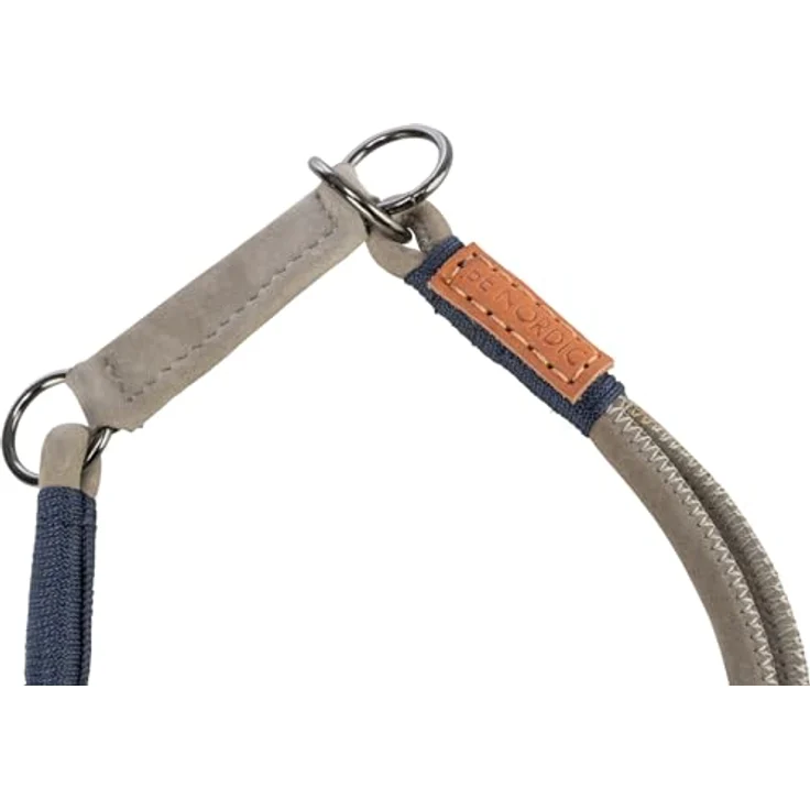 TRIXIE Zug-Stopp Hundehalsband BE NORDIC aus Leder L-XL grau – bequemes Hundehalsband für große & sehr große Hunde mit Zugbegrenzung - robust & elegant – 17150 – Bild 3