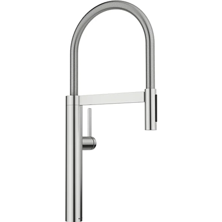 Blanco CULINA-S II, Küchenarmatur mit PVD Messing, Hochdruck, flexiblem Metallschlauch und Zweistrahlbrause – Bild 1