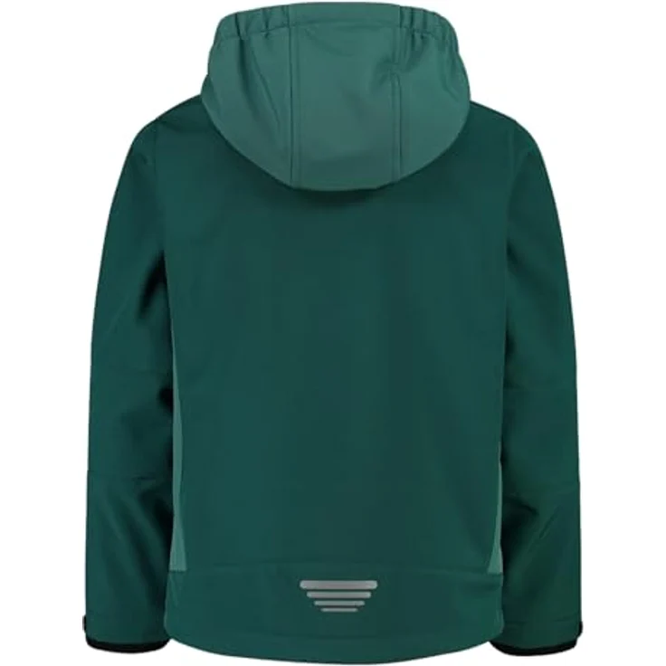 CMP Campagnolo Boy's Jacket Fix Hood, Softshell Jacke, wetterfest und atmungsaktiv, Türkis, Größe 176 – Bild 3