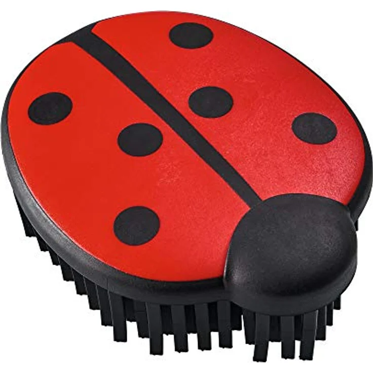 HUNTER Marienkäfer Bürste, flexible Gummiborsten zum Entfernen von Tierhaaren, 10 cm – Bild 3