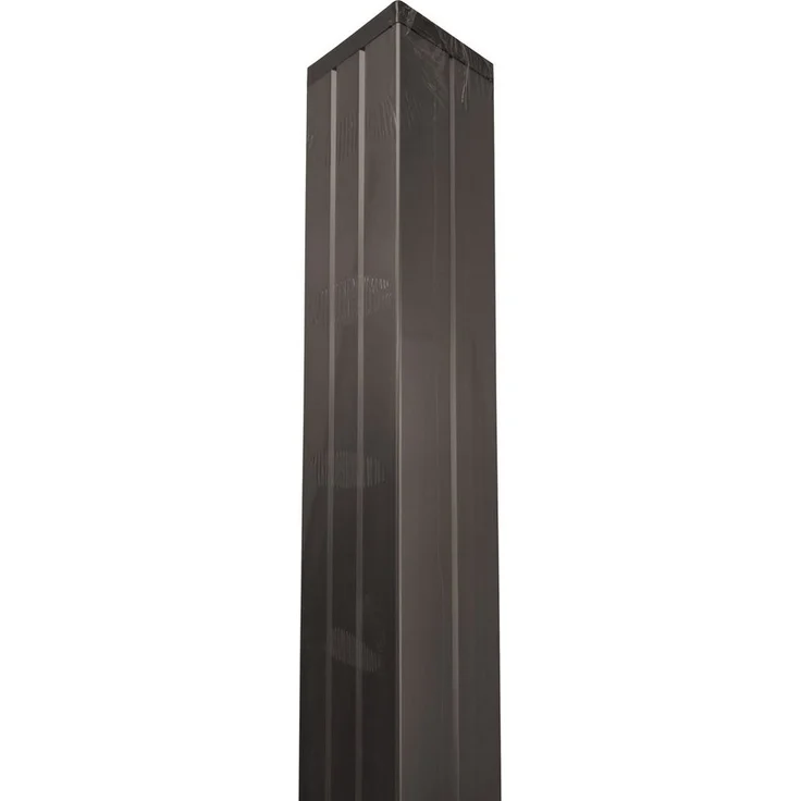 GartenLand Aluminium Zaunpfosten Classico, 239 cm Anthrazit, inkl. Pfostenkappe, für direkte Einbettung