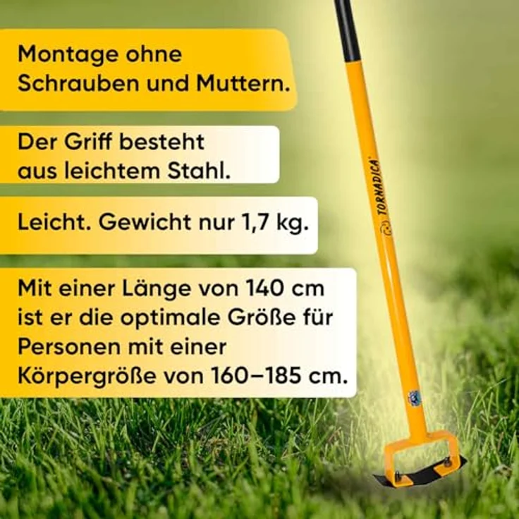 BEM TORNADICA holländische Hacke, Gartenhacke, Gartenwerkzeug, Gartengerät – Bild 3