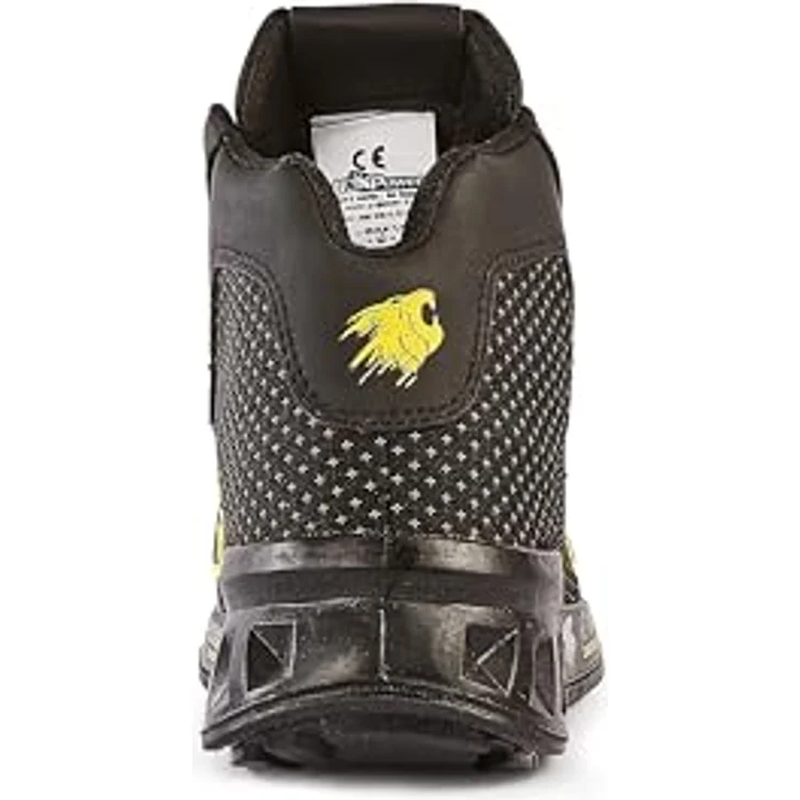 Upower Joe Sicherheitsschuhe, hohe Schuhe in Schwarz/Gelb, S3 SRC CI ESD, ultra-leicht, atmungsaktiv mit Aluminiumkappe, Größe 42 – Bild 3