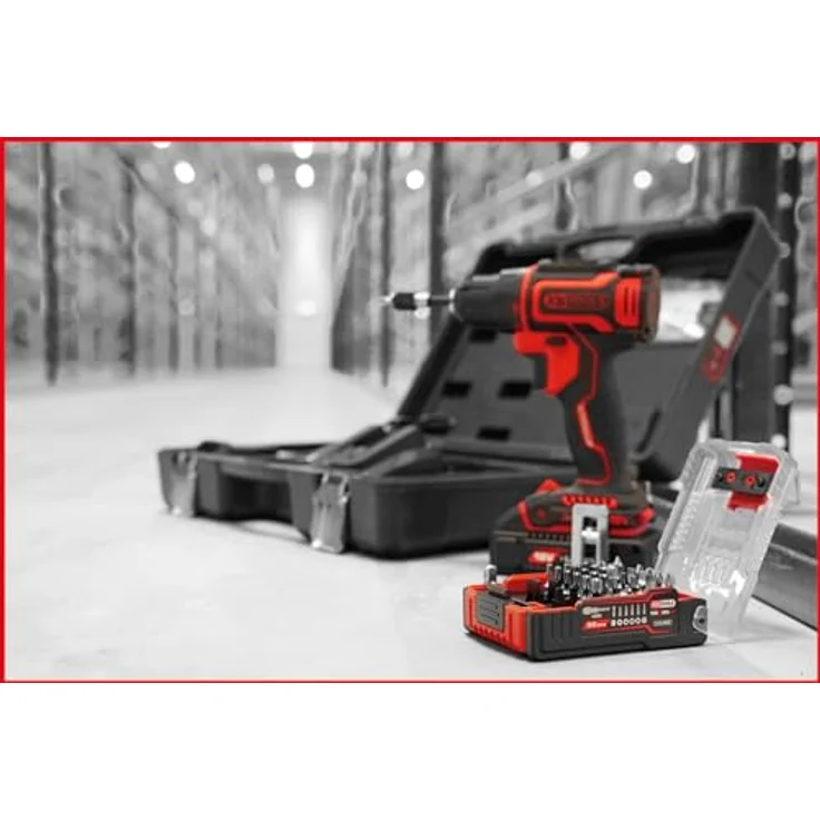 KS Tools eMONSTER TORSIONpower Bit-Satz, 32-tlg. Set mit magnetischem Bithalter und Stecknussadapter, präzise Bits für Handwerk und Industrie, im eMONSTER-Akku-Design – Bild 11