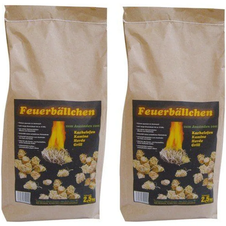 Raiffeisenwaren Feuerbällchen Anzünder, Inhalt 5 kg, Brenndauer 10 min