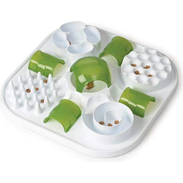 Catit Play Treat Puzzle, interaktives Spielzeug für Katzen mit 6 lustigen Aktivitäten, BPA-frei – Bild 4