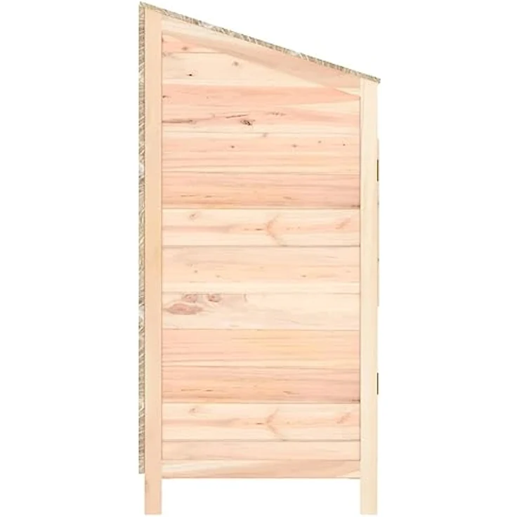 vidaXL Geräteschuppen 55x52x112 cm Massivholz Tanne, geräumiges Design und einfache Montage – Bild 5