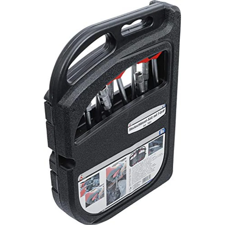 BGS T-Griff Steckschlüssel-Satz 9-tlg. mit Sechskant SW 6 - 14 mm, Gesamtlänge 270 mm – Bild 4